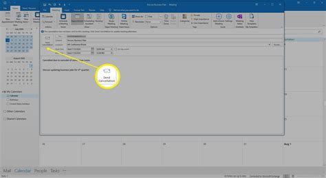 how to delete a meeting in outlook