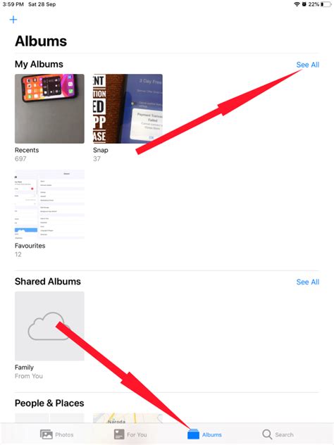 how to delete an album in ipad