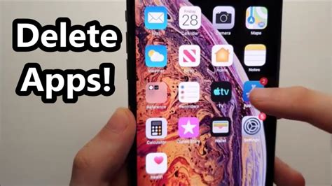how to delete apps in iphone xs