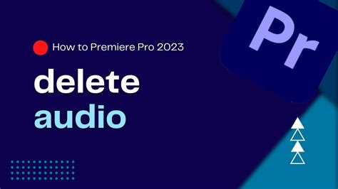how to delete audio in premiere