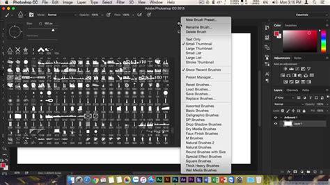 how to delete brushes in photoshop