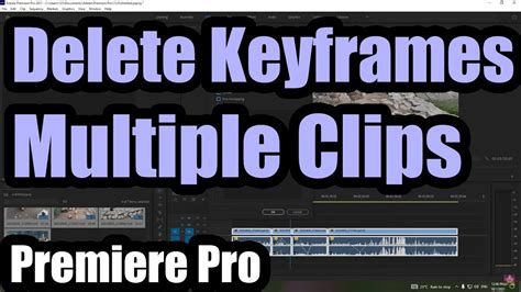 how to delete clips in premiere pro