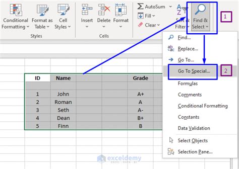 how to delete empty columns in excel