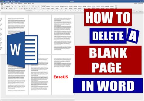 how to delete entire page in word