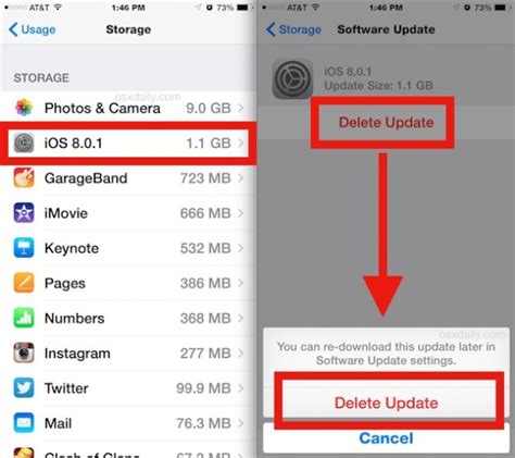 how to delete ios 14.7.1 update