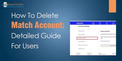 how to delete match dating account