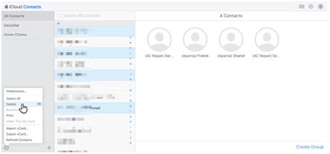 how to delete numbers from icloud
