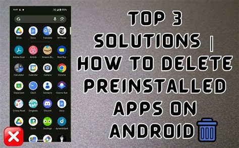 how to delete preinstalled apps on android