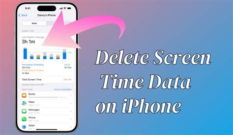 how to delete screen time from iphone