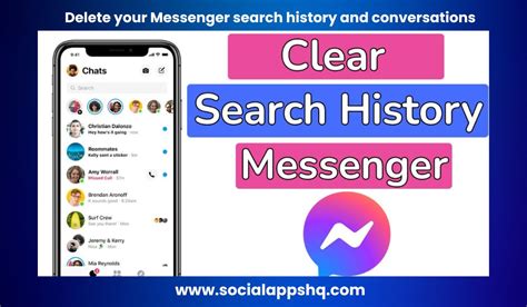 how to delete search in messenger