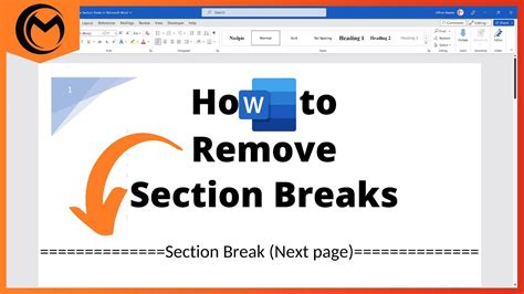 How To Delete Section Break In Word