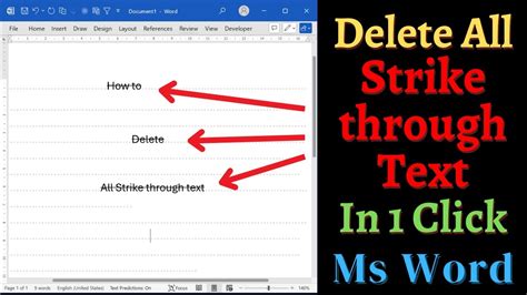 How To Delete Strikethrough On Wps