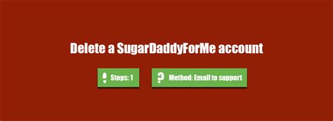how to delete sugardaddyforme account