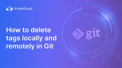 how to delete tag in git