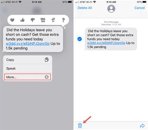 how to delete text messages on someone elses phone iphone