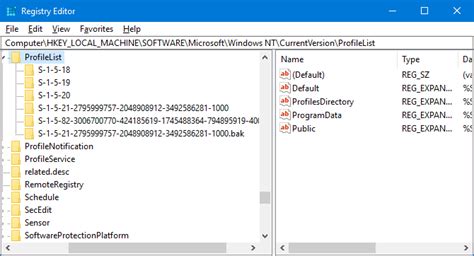 how to delete user in regedit