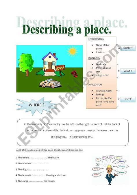 how to describe a place in writing