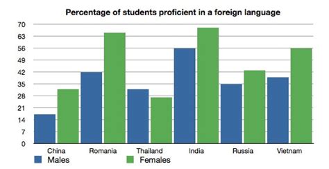 how to describe bar graph in ielts