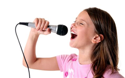 how to describe someone singing as a child