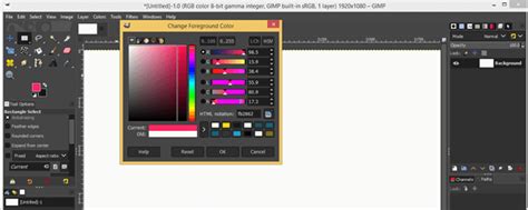 how to deselect a tool in gimp
