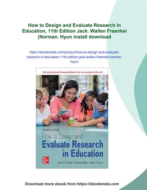 How To Design Evaluate Research In Education 6th Edition