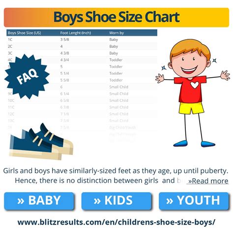 how to determine boy shoe size guide