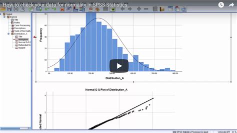 how to determine normal distribution in spss