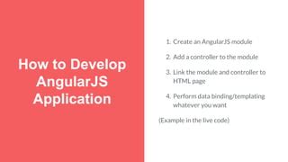 how to develop angularjs application