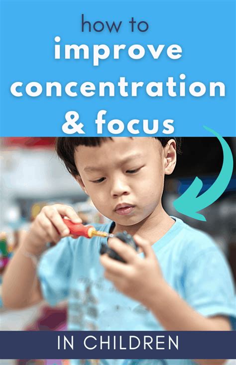 how to develop focus in a child