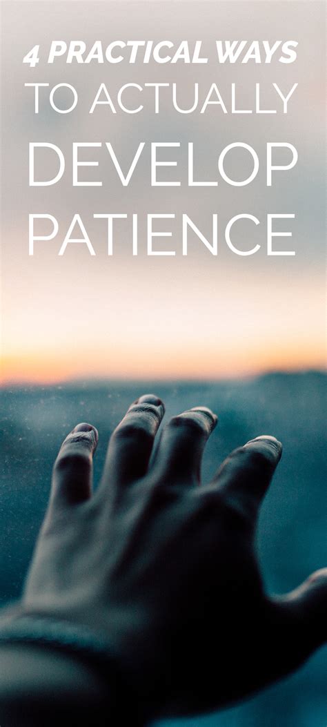 how to develop patience in life