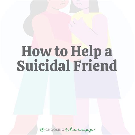 how to interlude a suicidal friend