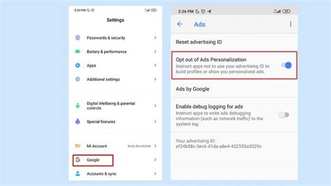 how to disable ads in android mobile
