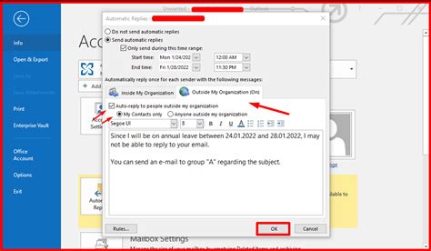 how to disable auto reply in outlook