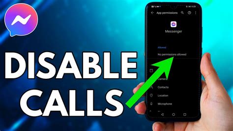 how to disable call in messenger