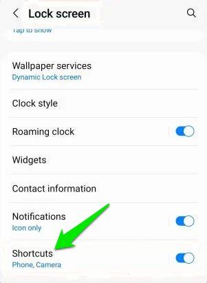 how to disable camera on android lock screen