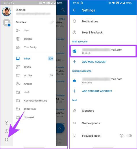 how to disable email account in outlook
