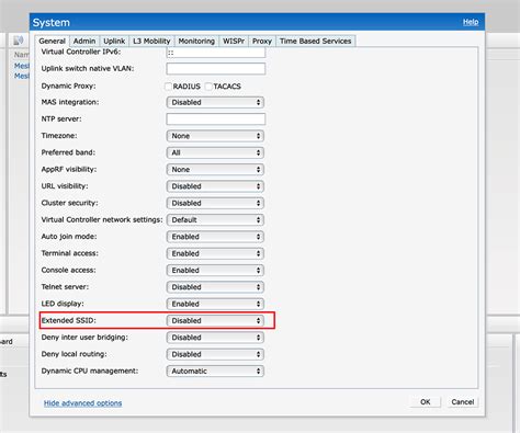 how to disable extended ssid in aruba IAP225 Wireless Access