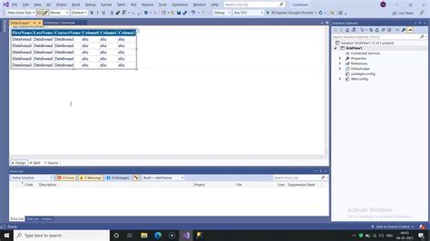 how to display data in gridview