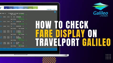 how to display ticket in galileo camp