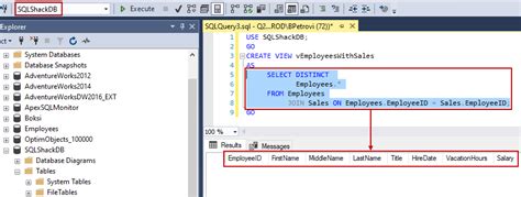 how to display view in sql
