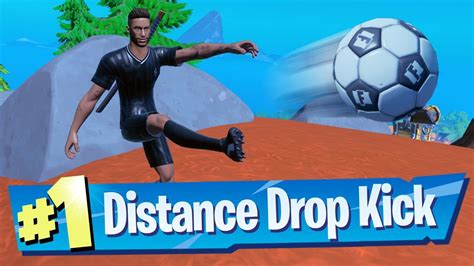 how to distance drop kick soccer ball fortnite