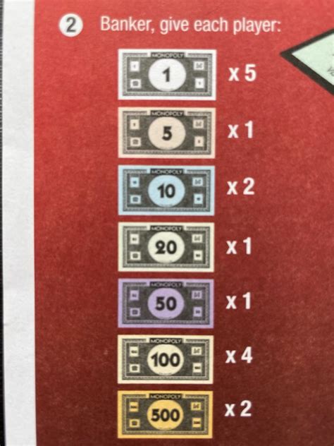 how to distribute money in monopoly