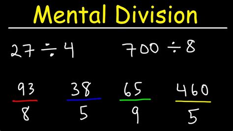 how to divide in head