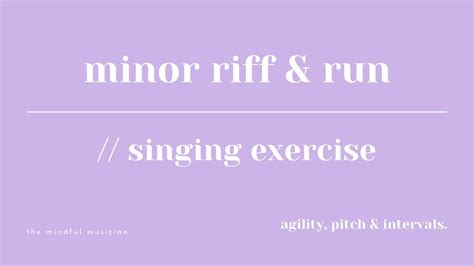 how to do a run in singing
