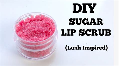 how to do a sugar lip scrub youtube