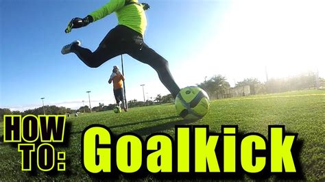 how to do goal kicks without playing