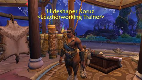 how to do leatherworking in wow
