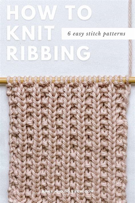 how to do ribbing in knitting