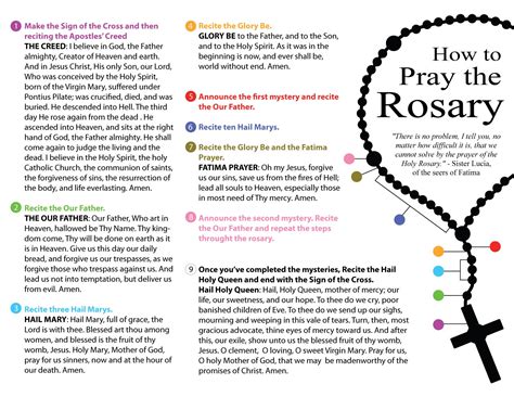 how to do rosary in english