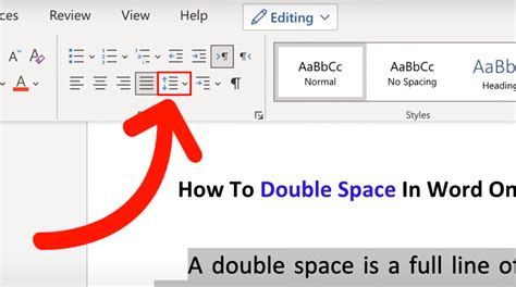 how to double space in wordpress